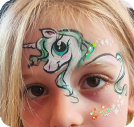 face painting unicorn